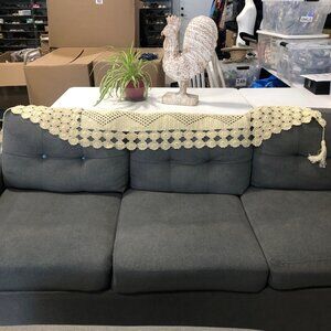 Vintage Lace Crochet Table Runner Or Sofa Accent